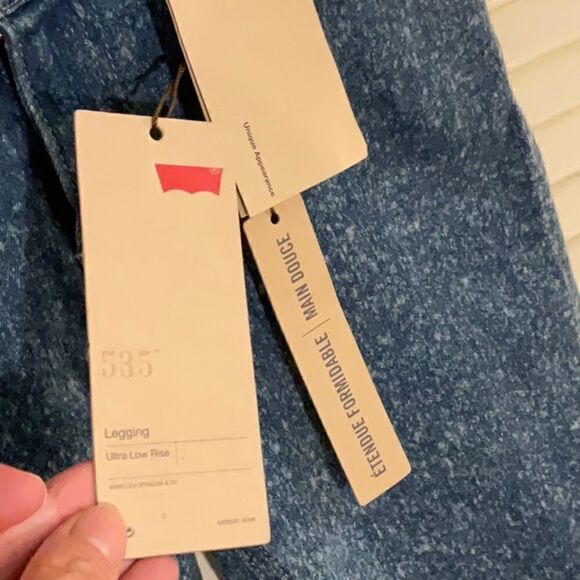 NWT Levi’s leggings 535 super stretch unique appearance ultra low rise 25 waist - Picture 7 of 10